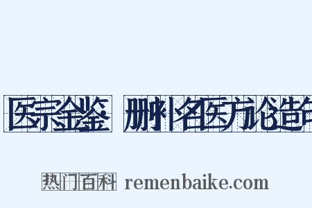 医宗金鉴·删补名医方论造句是什么意思的图片